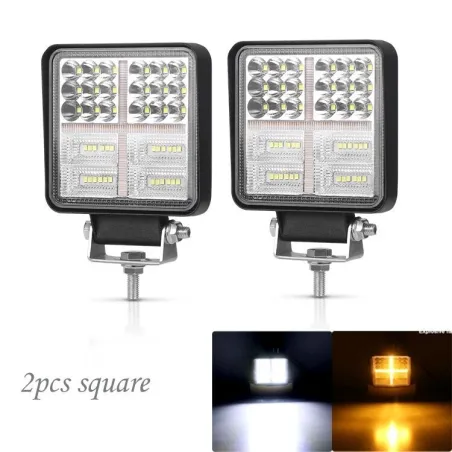 126W Autonvalon kokoonpano - 3000K - LED - Work Light Bar Ajoneuvot - Square - Round