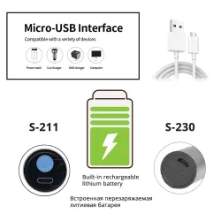 USB Rechargeable - Lampe de poche LED - T6 - 1200mAh - étanche