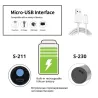 USB ladattavissa LED Flashlight - T6 - 1200mAh