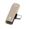 2 In 1 - Type C - 3.5mm Jack - Earphone Charging Converter USB - Type C PhonesElectronics & Tools