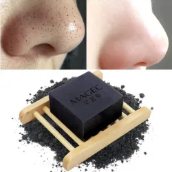 Hot Bamboo Charcoal - käsintehty saippua - puhdas iho - valkoinen saippua - Blackhead Remover