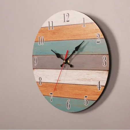 Orologio da parete retrò - Vintage - Artigianato Romano di legno