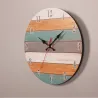 Retro Wall Clock - Vintage - Wooden Roman Craft