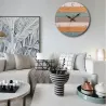 Retro Wall Clock - Vintage - Wooden Roman Craft