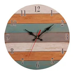 Retro Wanduhr - Vintage - Kunsthandwerk aus Holz
