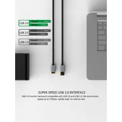 Micro B USB - 3.0 kaapeli - 5Gbps - Ulkoinen kova ajokaapeli