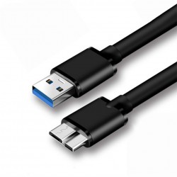 Micro B USB - 3,0 kabel - 5 Gbps - Extern hårddiskkabel