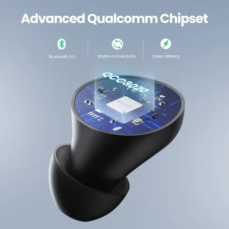 TWS-hörlurar - Trådlösa Bluetooth-hörlurar - Qualcomm Chip - True Wireless Stereo - Earbuds