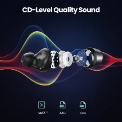 TWS-hörlurar - Trådlösa Bluetooth-hörlurar - Qualcomm Chip - True Wireless Stereo - Earbuds