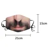 Anti-poussière - anti-pollution - masque visage - ajustable - coton - imprimé drôle