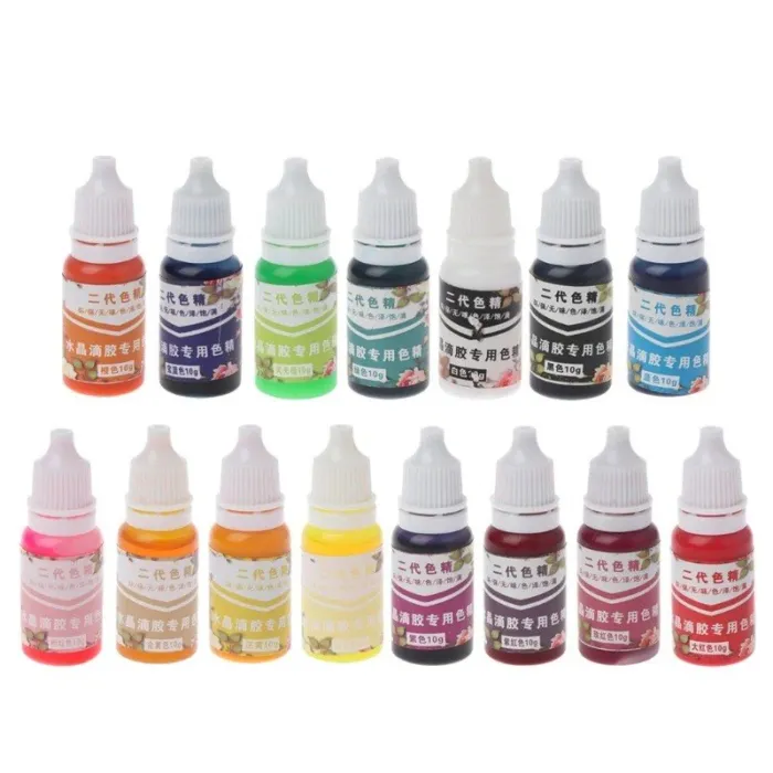 10ML - Epoxy - résine - pigment - UV - colorant colorant - colorant - 15 couleurs