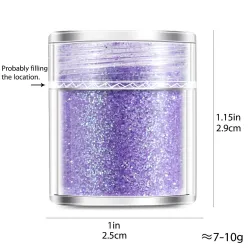 UñasEscala de sirenas - Hexagon Glitter - Bling Filling - Resin Craft - 4pcs