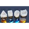 4 Shapes - Silicone Casting - Resin Mold - DIY Resin Jewelry