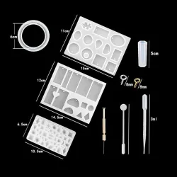 Silicone Casting - Molds en résine - Set d'outils - Bijoux de résine - DIY