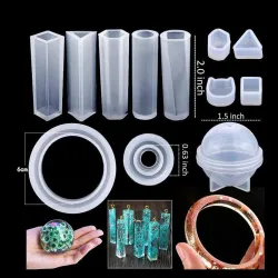 Silicone Casting - Molds en résine - Set d'outils - Bijoux de résine - DIY