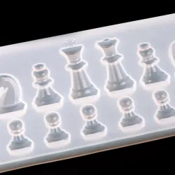 Silicone Mold - Resin - International Chess Shape - DIY