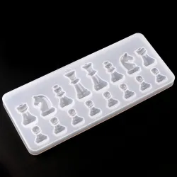 Silicone Mold - Resin - International Chess Shape - DIY