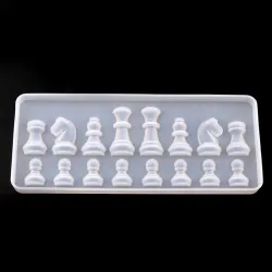 Mold en silicone - résine - International Chess Shape - DIY