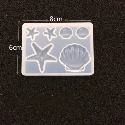 2 Set - Silicone Casting - Resin Molds - DIY - Seashells - Diamanter