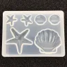 2 Set - Silicone Casting - Resin Molds - DIY - Seashells - Diamanter