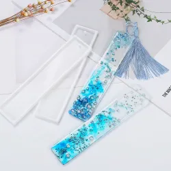 Rectangle - Silicone Bookmark - Mold - DIY - Resin Jewelry