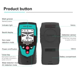 Multifunktion - Wall Detector Stora Area Sensor - Metal Detector