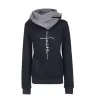 Hoodies & JerséisOtoño - Invierno - Hoodies - Sudaderas - Mujeres - Fe bordado Imprimir