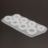 8Pc:n kokoinen sormus Silicone Mold - Resin Jewelry (käytetty)
