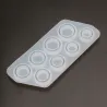 8Pc:n kokoinen sormus Silicone Mold - Resin Jewelry (käytetty)
