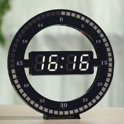 12 tuumaa - LED Ring Wall Clock - Automaattinen - elektroniikka