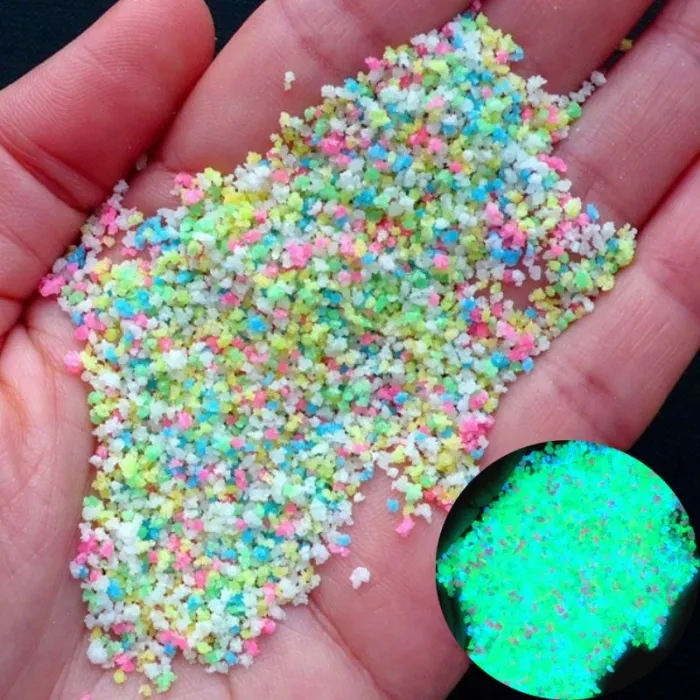 Glow In The Dark - Sand Mix - Fluorescent - Sand Particles - Articles de résine