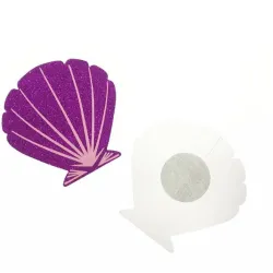 10pairs/lot - Disponibel Nipple Covers - Purple Shell
