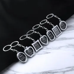 Lega di metallo - Telaio di immagine - Portachiavi - Regalo di Lover