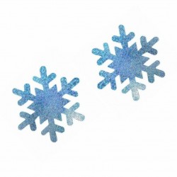 10 pares - Capas de mamilo - flocos de neve