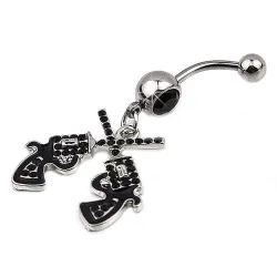 Cowgirl - vapen - Belly Button Ringa