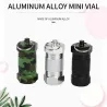 2Pcs - Metal Medicine Box - Pill Capsule - Imperméable - Outdoor - Key ring