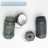 2Pcs - Metal Medicine Box - Pill Capsule - Imperméable - Outdoor - Key ring