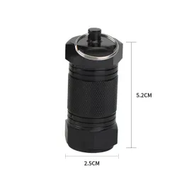 2Pcs - Metal Medicine Box - Pill Capsule - Imperméable - Outdoor - Key ring