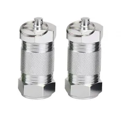 2Pcs - Caixa de medicamentos de metal - Cápsula de pilha - impermeável - ao ar livre - anel chave