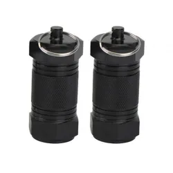 2Pcs - Metal Medicine Box - Pill Capsule - Imperméable - Outdoor - Key ring