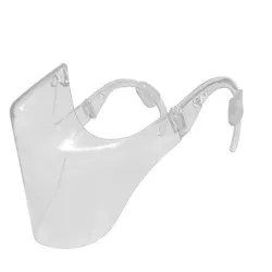 PM2.5 - Suojaava läpinäkyvä suu / kasvonaamio - muovikilpi - uudelleenkäytettävä