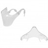 PM2.5 - protective transparent mouth / face mask - plastic shield - reusable