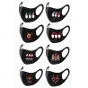 8 pièces - visage protecteur / masques de bouche - lavable - Tirage de Noël