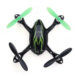 Hubsan X4 H107C - Uppgraderad 2,4G - 4CH - RC Drone Quadcopter Mode 2 (vänsterhandflaska) - Svart grön