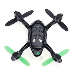 Hubsan X4 H107C - Uppgraderad 2,4G - 4CH - RC Drone Quadcopter Mode 2 (vänsterhandflaska) - Svart grön