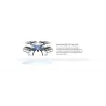 Syma X5HW - WIFI - FPV - HD-kamera - 2.4G - 4CH - 6 Axis - RC Drone Quadcopter Green Mode 2 (vasemmalla kädellä)