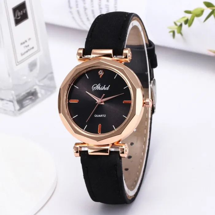 RelojesMujeres - Cuero - Reloj - Lujo - Cuarzo - Cristal - Wristwatch