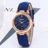 RelojesMujeres - Cuero - Reloj - Lujo - Cuarzo - Cristal - Wristwatch