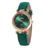 Naiset - Leather - Watch - Luxury - Quartz - Crystal - Wristwatch