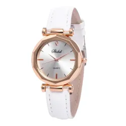 Naiset - Leather - Watch - Luxury - Quartz - Crystal - Wristwatch